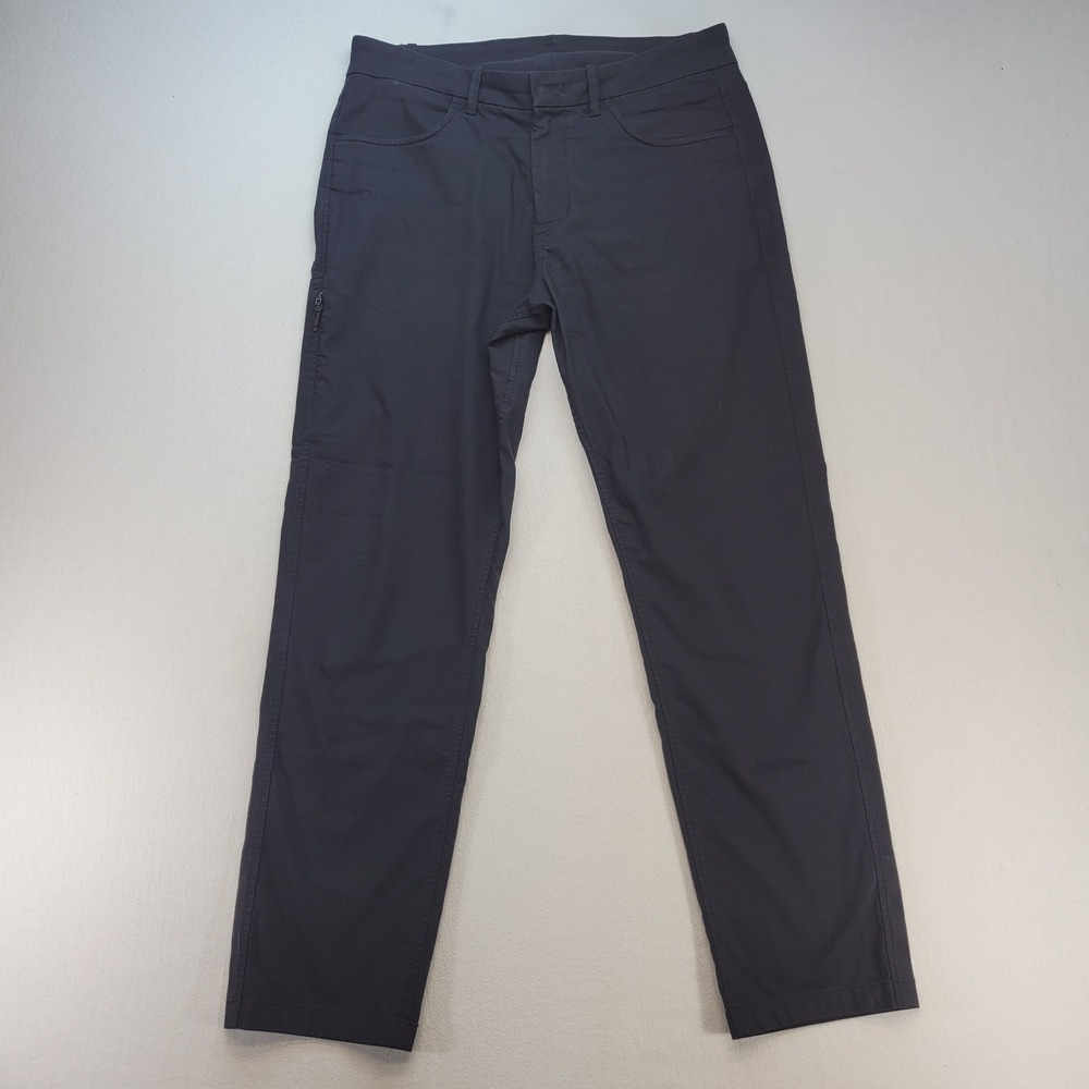 Kit and Ace Technical Trousers Mens 32x29 Black Commuter Stretch Chino Pants